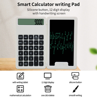 Tablette à écrire LCD bloc-notes avec calculatrice avec bloc-notes tablette bureau d'affaires étudiant petite calculatrice