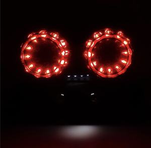 <b>12V</b> Motorcycle <b>LED</b> Brake Tail Rear Light <b>Bulb</b> Red Yellow Turn Signal Brake Lights for Harley Chopper - Product Image 4