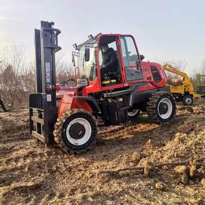 5 <span class=keywords><strong>Ton</strong></span> Forklift truk derek, penggerak empat roda semua medan Forklift ekor derek - Product Image 6