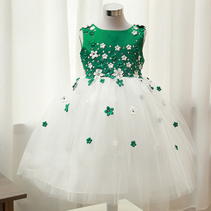 Children's Performance <b>Dress</b> Red Tulle A-Line Scoop Neck Flower Girl Costume For <b>Dance</b> Photography Spring 2015 - Product Image 2