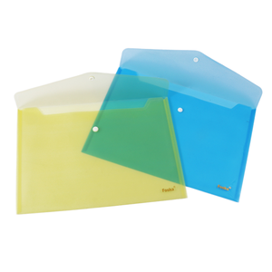 لوازم مكتبية من فوسكا ، حقيبة 12 42/OPP ، تصميم شفاف ، بلاستيك ممتاز من PP ، مجلد ملفات FC A4 للمستندات مع إغلاق سريع - Product Image 1