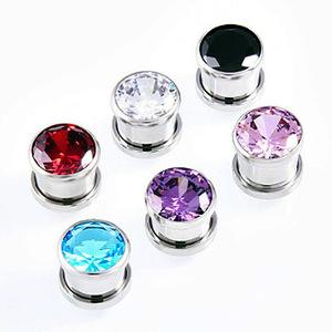Pendientes de Zirconia |   Piercing de Acero Inoxidable con Recubrimiento PVD para Hélice, Cartílago, Tragus y Concha, Joyería Hipoalergénica - Product Image 5