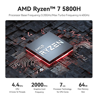 Mini PC Gaming Beelink SER5 PRO AMD R7 5800H OEM Chine Windows 11 Pro 16 Go DDR4 500 Go NVMe SSD Octa-Core Haute Performance pour Gamers