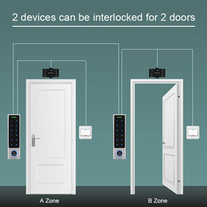 Control de Acceso con Teclado Táctil de 2 Puertas, Metálico, Impermeable IP66, con Timbre, Lector Wiegand Independiente de Gran Capacidad para Usuarios - Product Image 4