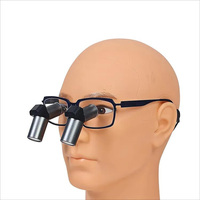 Loupes dentaires TTL JENM-550X 5,5X à porter sur les verres, monture métallique, certifiées ISO CE, ergonomiques pour dentistes