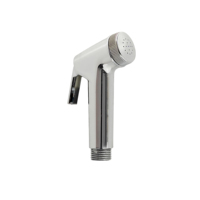 Pulvérisateur de bidet portatif pour toilettes, en plastique ABS, finition chromée, économie d'eau, haute pression, tête de pulvérisation perforée, pommeau de douche
