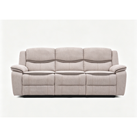 Ensemble de canapés inclinables manuels en tissu, design européen, avec fonction réglable et extensible, pour salon