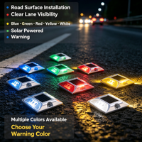 Marqueurs de chaussée surélevés à LED alimentés par énergie solaire 3M, réflecteurs, yeux de chat, plots routiers, plots solaires pour routes