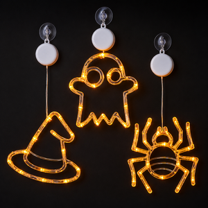 Lumière LED blanche chaude pour Halloween, à suspendre à la fenêtre, alimentée par piles, pour la décoration de fêtes, vente en gros OEM - Product Image 6