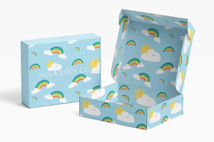 Caja de regalo de lujo Diseño de cajas de envío de cartón corrugado Sombrero Tela Zapatos Embalaje Envío Cajas de correo - Product Image 2