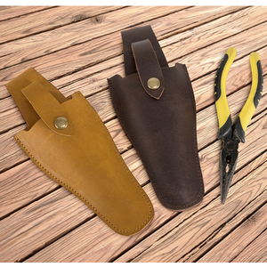 Yy गार्डन शेयर्स होल्स्टर, चमड़े के उपकरण बेल्ट पाउच प्रूनर्स, बागवानी के लिए कैंची का मामला, आउटडोर उपहार - Product Image 5