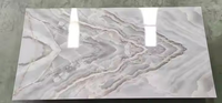 Panneaux muraux en marbre PVC Autocollants imperméables Feuilles acryliques décoratives pour salon