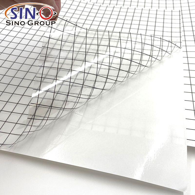 PET Material Transfer Tape for Vinyl Alignment Grid High Tack Vinyl Black Color Transfer Tape