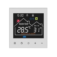Chauffage par le sol WiFi à écran tactile, régulateur de température, chauffage électrique par le sol, chauffage par le sol à eau