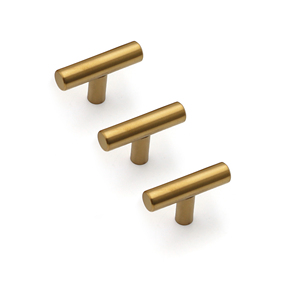 2-Zoll goldene Edelstahl-Schrank knöpfe für Schlafzimmer Badezimmer Wohnzimmer Kommoden Schubladen Verstellbar für Schränke Lager - Product Image 1