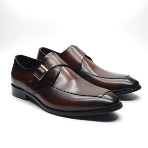 Chaussures habillées pour hommes en cuir véritable, style moderne, faites à la main, avec talons bas, confortables et décontractées, chaussures sur mesure - Product Image 4