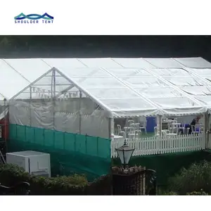 Su geçirmez açık şeffaf üst parti düğün etkinlik çadırı için alüminyum romantik büyük çadır 300 kişilik