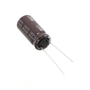 ตัวแทนจำหน่ายอย่างเป็นทางการ ตัวเก็บประจุแบบ CAP ALUM 10UF 20% 450V RADIAL TH 10 uF แบบ Through Hole รุ่น ULD2W100MPD1TD - Product Image 1