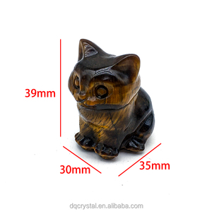 Statuette <span class=keywords><strong>di</strong></span> Gatti in <span class=keywords><strong>Cristallo</strong></span> Naturale <span class=keywords><strong>Occhio</strong></span> <span class=keywords><strong>di</strong></span> <span class=keywords><strong>Tigre</strong></span> all'Ingrosso, Artigianato in <span class=keywords><strong>Cristallo</strong></span>, Mini Gatti in Quarzo Rosa per Regalo - Product Image 3
