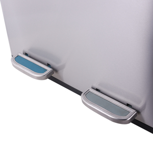 Patent Design Stainless Steel <strong>60L</strong> Dual Compartment Garbage Can Trash Can Recycle <strong>Bin</strong> - Product Image 3