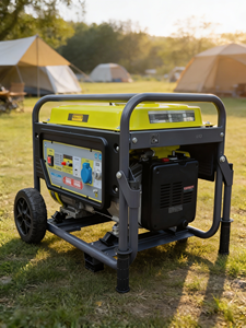 Portable Lightweight Gasoline <b>Generator</b> 220V Single Phase 50/60Hz - Open Frame Big Emergency Power Supply - Product Image 3