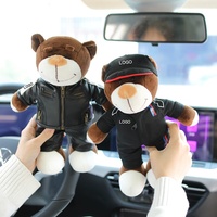 Peluches d'ours pour motards, ours en peluche personnalisés avec logo pour les cadeaux promotionnels des concessionnaires 4S