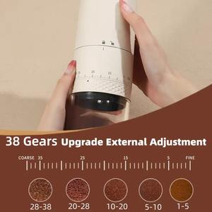 Nuevo Molinillo de Café Eléctrico de 1500 mAh, Molinillo de Café Cónico con Ajuste Externo, Máquina para Moler Granos de Café - Product Image 4