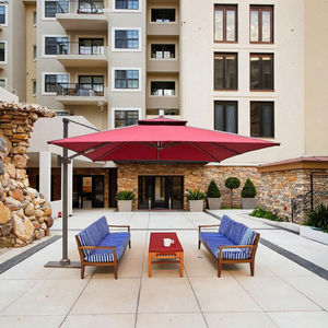 कारखाने थोक 360 डिग्री रोटेशन के नेतृत्व वाले बाहरी बगीचे के लिए रोशनी कैन्टिलीवर छत्र जलरोधक 3 मीटर - Product Image 1