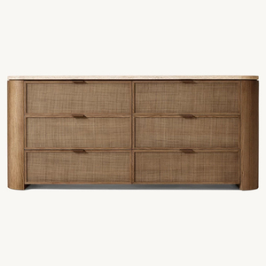 Modern Chest of <strong>Drawers</strong> Solid Wood Closet Store Organizer Dresser for Bedroom with <strong>6</strong> <strong>Drawers</strong> - Product Image 2