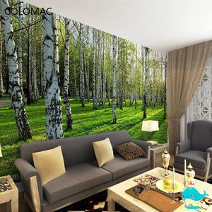 Peler et coller personnalisé 3D Mural <span class=keywords><strong>papier</strong></span> <span class=keywords><strong>peint</strong></span> salon chambre canapé TV fond <span class=keywords><strong>papier</strong></span> <span class=keywords><strong>peint</strong></span> vert <span class=keywords><strong>bouleau</strong></span> forêt Photo <span class=keywords><strong>papier</strong></span> <span class=keywords><strong>peint</strong></span> - Product Image 4
