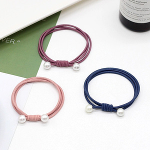 Coletero Elástico con Perlas para Mujer, Cuerda para el Cabello con Perlas, Accesorios Yiwu, Alta Elasticidad, Duradero - Product Image 4