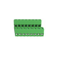 Connecteur vert YB652-508 borniers PCB double couche à 5.08 pas avec fil à vis pour embarquer le connecteur de borne