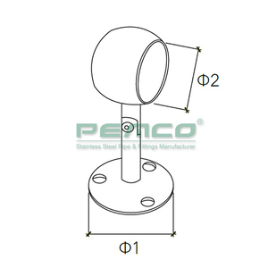 Ống Thép Không Gỉ Gắn Tường Alibaba Pemco - Product Image 2