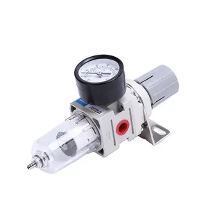 AW Series F.R.L Filter Regulator G1/8 G1/4 G1/2 Thread Size Different Pressure Drain Type Air Filter Combination