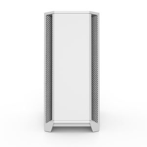 Boîtier d'ordinateur <span class=keywords><strong>PC</strong></span> de jeu Châssis ATX <span class=keywords><strong>Tour</strong></span> en verre trempé <span class=keywords><strong>Moyen</strong></span> vertical Haut débit d'air Boîtier de jeu blanc - Product Image 6