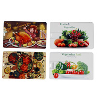 Clé USB personnalisée en forme de carte plastique, 2.0, 128 Mo, 256 Mo, 512 Mo, 1 Go, 2 Go, 4 Go, type carte de visite
