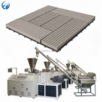 Ligne d'extrusion de profilés de terrasse en WPC PE, 200-300 kg/h, haute productivité, fabrication automatique de panneaux composites bois-plastique pour la construction