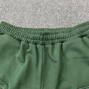 Shorts de sport de course pour hommes en coton avec poche personnalisés, colorés et unis - Product Image 3