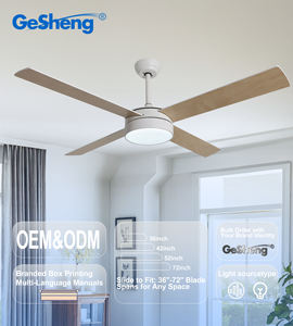Ventilateur <span class=keywords><strong>de</strong></span> plafond moderne <span class=keywords><strong>de</strong></span> haute qualité à 4 pales, moteur à courant continu, étanchéité, ventilateur <span class=keywords><strong>de</strong></span> plafond avec lumière et télécommande - Product Image 6
