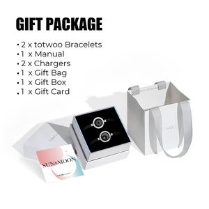 Joyería Inteligente de Moda <span class=keywords><strong>TOTWOO</strong></span>, Pulseras de Contacto de Larga Distancia Sol y Luna para Parejas, Joyería con Emparejamiento Bluetooth - Product Image 6