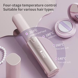 Lisseur de cheveux sans fil en céramique double usage exclusif, portable, pour un coiffage sans dommages, avec peigne de soin des cheveux - Product Image 3