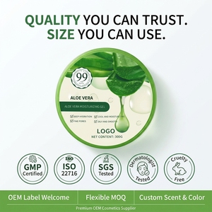Gel d'aloe vera 100% biologique à base de plantes 300g, hydratant, <span class=keywords><strong>anti</strong></span>-rides, gel d'aloe vera pur, crème nourrissante pour les soins de la peau - Product Image 6