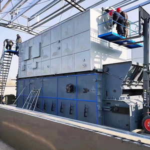 Chaudière à <span class=keywords><strong>vapeur</strong></span> industrielle à grille à chaînes à double tambour série SZL ZhongFei, alimentée au charbon, à la biomasse ou au bois, pour chauffage central - Product Image 1