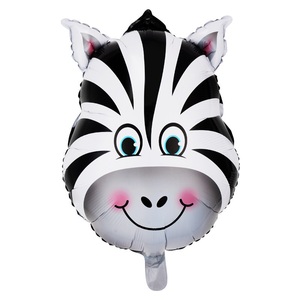Nuevo Globo de Aluminio con Forma de Cabeza de Animal (Mono, Tigre, Cebra) de 22 Pulgadas, Certificado EN71, Individual, para Fiestas de Navidad - Product Image 5