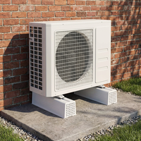 Support de fixation pour condenseur de climatiseur HVAC, amortisseur de chocs, support de climatiseur split extérieur en PVC pour sol