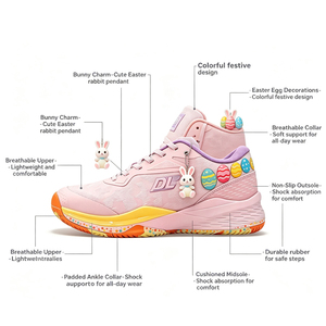 Calzado Deportivo Personalizado OEM Unisex con Diseño de Conejito de Pascua, Ligero, Transpirable, Antideslizante, con Cordones, Logotipo Personalizado y Colores Completos - Product Image 6