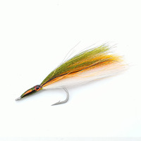 BLF-LY074 Hameçon de pêche à la mouche bionique en acier inoxydable amélioré, argent de mer, carpe, tarpon, appât vivant pour poissons d'eau salée