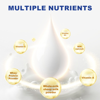 Poudre de lait de chèvre N4P pour chiens et chats avec lactoferrine et probiotiques, 120g - Compléments nutritionnels pour animaux de compagnie de tous âges