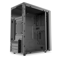 Factory Direct Micro ATX Mini ITX Gaming PC Case SPCC Steel Mid Tower Silent 2 Fans Cooling Desktop Computer Chassis PC Cabinet
