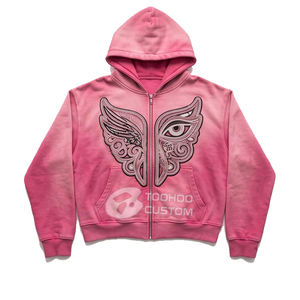 Sweat à capuche unisexe de haute qualité pour l'hiver, imprimé yeux surdimensionnés, design personnalisé, streetwear lourd, essentiel en coton, pull 3D pour homme - Product Image 2
